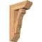 Ekena Millwork Balboa Slat Smooth Bracket w/ Offset Brace, Western Red Cedar, 7 1/2"W x 20"D x 32"H BKT0806X20X32BOA06SWR - alternate 1